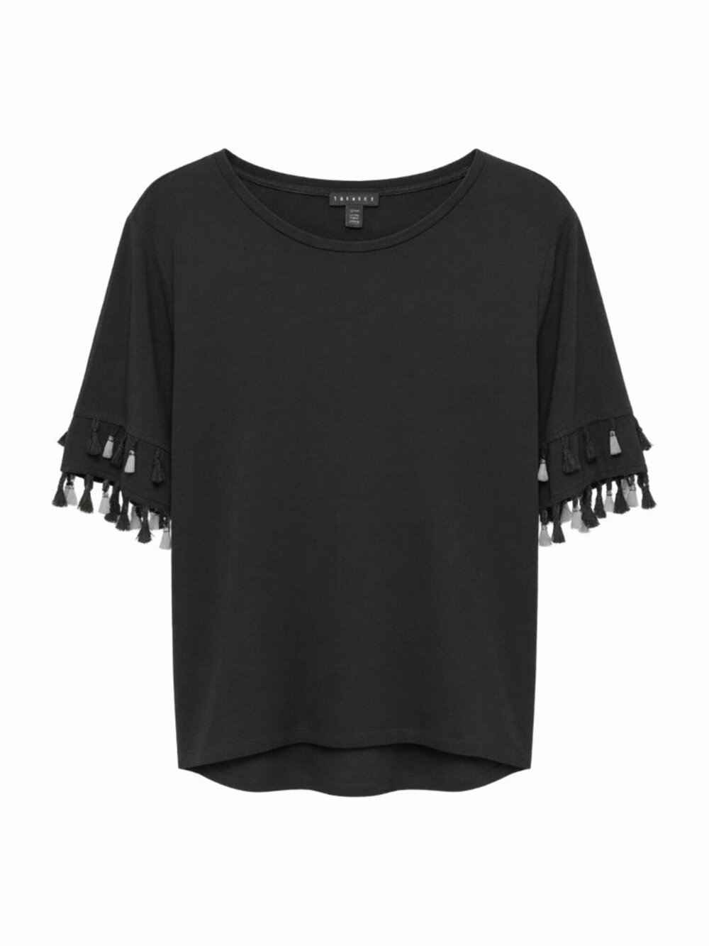 Tribal Women's Tassel Sleeve Top XL